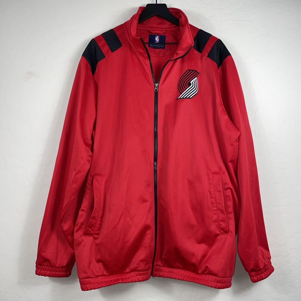 Portland Trailblazers Men's g-3 NBA Carl Banks Warm up Jacket XXL